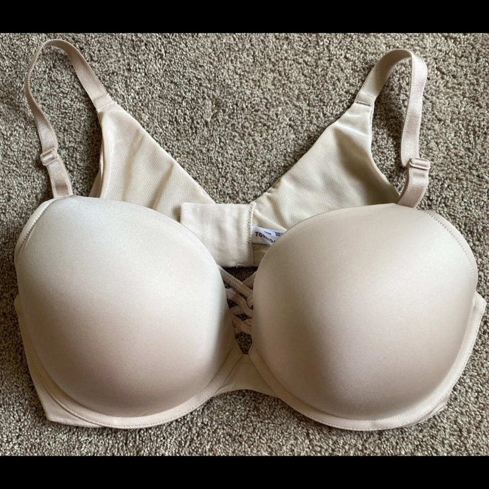 NWOT Torrid XO Plunge Push-Up Bra Women's 44DD. Beige